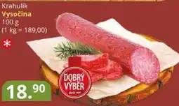 Potraviny CZ Krahulik Vysočina nabídka