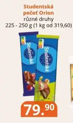 Potraviny CZ Studentská pečeť Orion nabídka