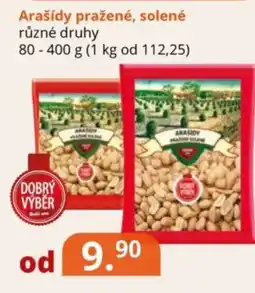 Potraviny CZ Arašídy pražené, solené nabídka