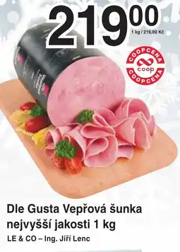Coop hb Dle Gusta Vepřová šunka nejvyšší jakosti nabídka