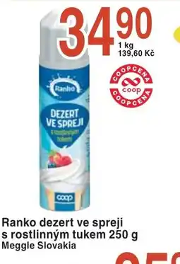 Coop hb Ranko dezert ve spreji s rostlinným tukem nabídka