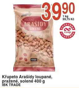 Coop hb Křupeto Arašídy loupané, pražené, solené nabídka