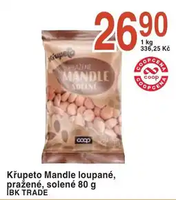 Coop hb Křupeto Mandle loupané, pražené, solené nabídka