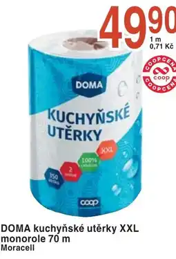 Coop hb DOMA kuchyňské utěrky XXL monorole 70 m nabídka