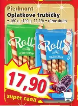 Norma Piedmont Oplatkové trubičky nabídka