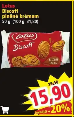 Norma Lotus Biscoff plněné krémem nabídka