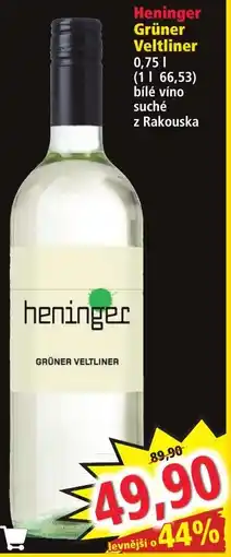 Norma Heninger Grüner Veltliner nabídka