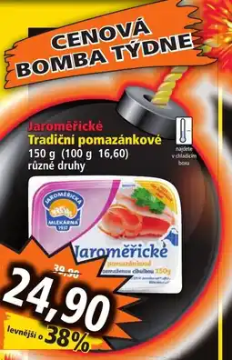 Norma Jaroměřické Tradiční pomazánkové nabídka