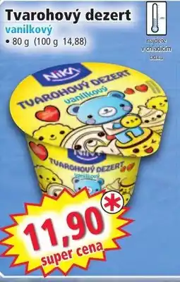 Norma Tvarohový dezert nabídka