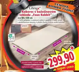 Norma Koberec v kožešinovém vzhledu,,Faux Rabbit nabídka