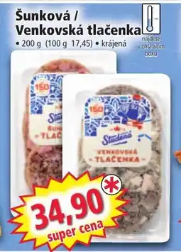 Norma Šunková / Venkovská tlačenka nabídka