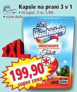 Norma Waschkönig Kapsle na praní 3 v 1 nabídka