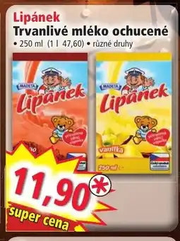Norma Lipánek Trvanlivé mléko ochucené nabídka