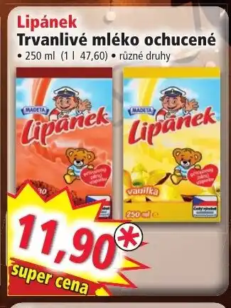 Norma Lipánek Trvanlivé mléko ochucené nabídka