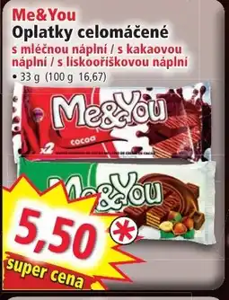 Norma Me& You Oplatky celomáčené nabídka