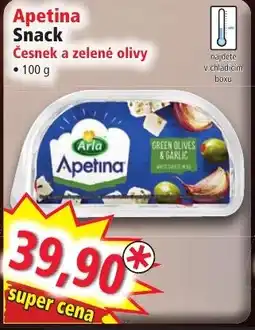 Norma Apetina Snack nabídka