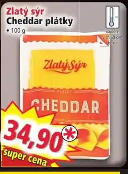 Norma Zlatý sýr Cheddar plátky nabídka