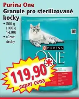 Norma Purina One Granule pro sterilizované kočky nabídka
