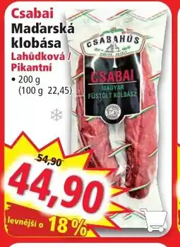 Norma Csabai Maďarská klobása nabídka