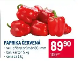 Makro Paprika červená nabídka