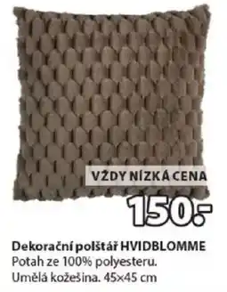 JYSK Dekorační polštář HVIDBLOMME nabídka