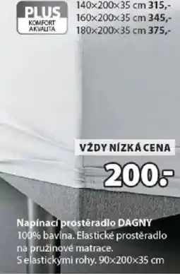 JYSK Napínací prostěradlo DAGNY nabídka