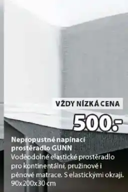 JYSK Nepropustné napínací prostěradlo GUNN nabídka