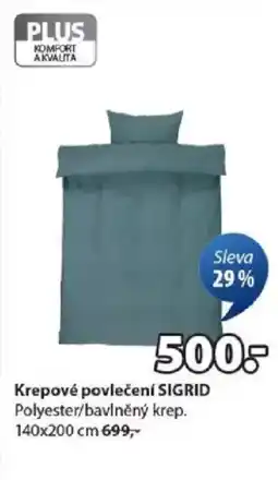 JYSK Krepové povlečení SIGRID nabídka