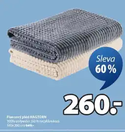 JYSK Fleecový pléd HAGTORN nabídka