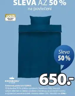 JYSK Saténové povlečení SANNA nabídka