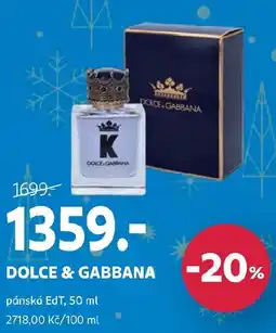 Rossmann DOLCE & GABBANA pánská EdT nabídka