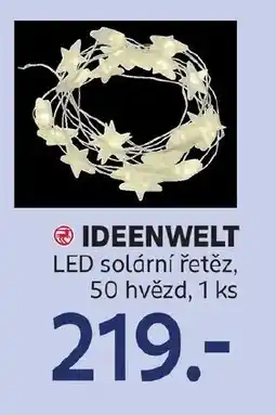 Rossmann IDEENWELT LED solární řetěz, 50 hvězd nabídka