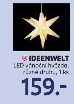 Rossmann IDEENWELT LED vánoční hvězda nabídka