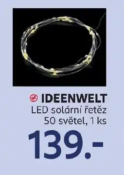 Rossmann IDEENWELT LED solární řetěz 50 světel nabídka