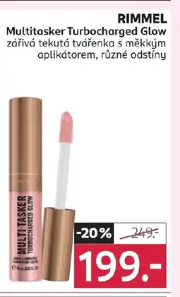 Rossmann RIMMEL Multitasker Turbocharged Glow zářivá tekutá tvářenka s měkkým aplikátorem nabídka