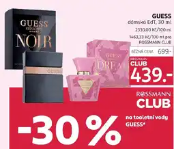Rossmann GUESS dámská EdT nabídka