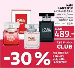 Rossmann LAGERFELD pánská EdT nabídka