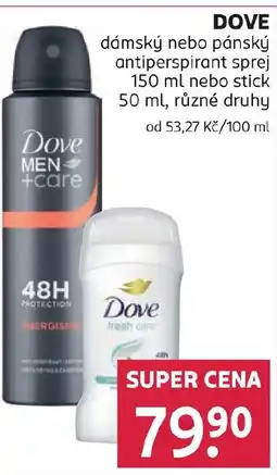 Rossmann DOVE dámský nebo pánský antiperspirant nabídka