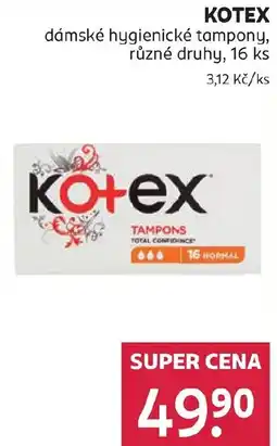 Rossmann KOTEX dámské hygienické tampony nabídka