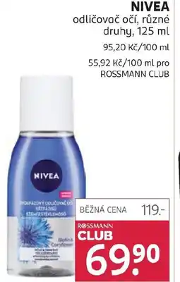 Rossmann NIVEA odličovač očí nabídka