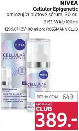 Rossmann NIVEA Cellular Epigenetic omlazující pleťové sérum nabídka