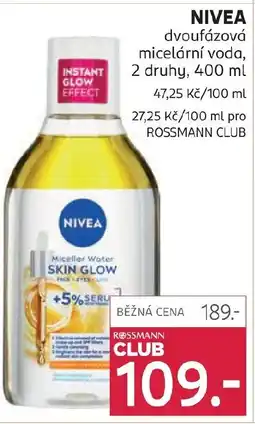 Rossmann NIVEA dvoufázová micelární voda nabídka
