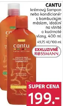 Rossmann CANTU krémový šampon nebo kondicionér s bambuckým máslem, ideální na vlnité a kudrnaté vlasy nabídka