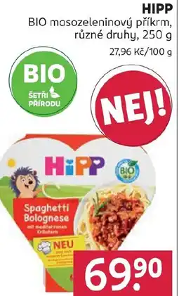 Rossmann HIPP BIO masozeleninový příkrm nabídka