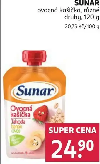 Rossmann SUNAR ovocná kašička nabídka