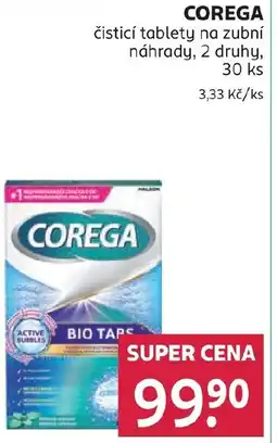 Rossmann COREGA čisticí tablety na zubní náhrady nabídka