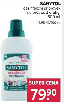 Rossmann SANYTOL dezinfekční přípravek na prádlo nabídka