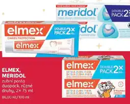 Rossmann ELMEX, MERIDOL zubní pasta duopack nabídka