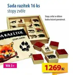 SEVT Sada razítek 16 ks stopy zvěře nabídka