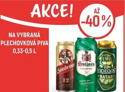 Globus Na vybraná plechovková piva nabídka